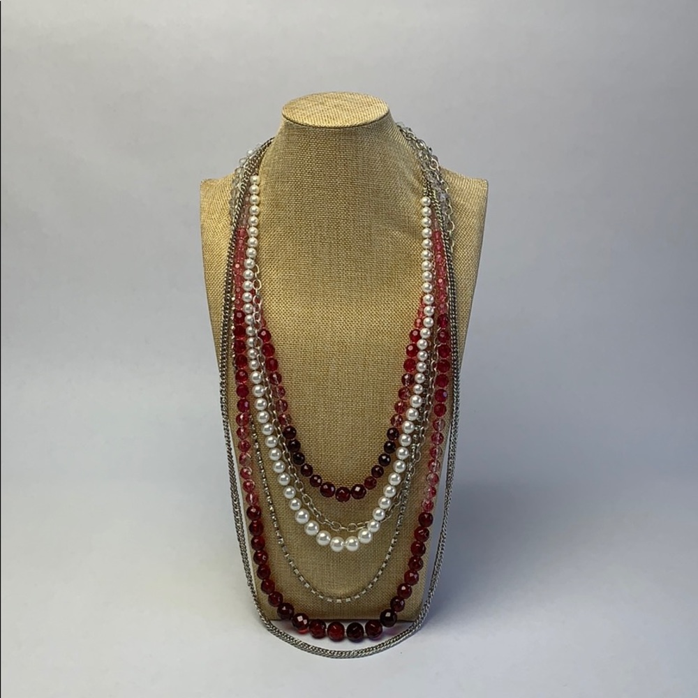 White House Black Market 6 Strand Necklace